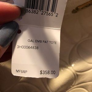 Brand new cream Patent leather coach bag